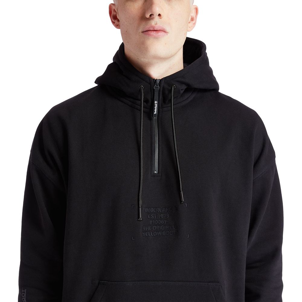 Timberland Mens Sweatshirts Workwear Pullover Hoodie - Black - India ID7426531